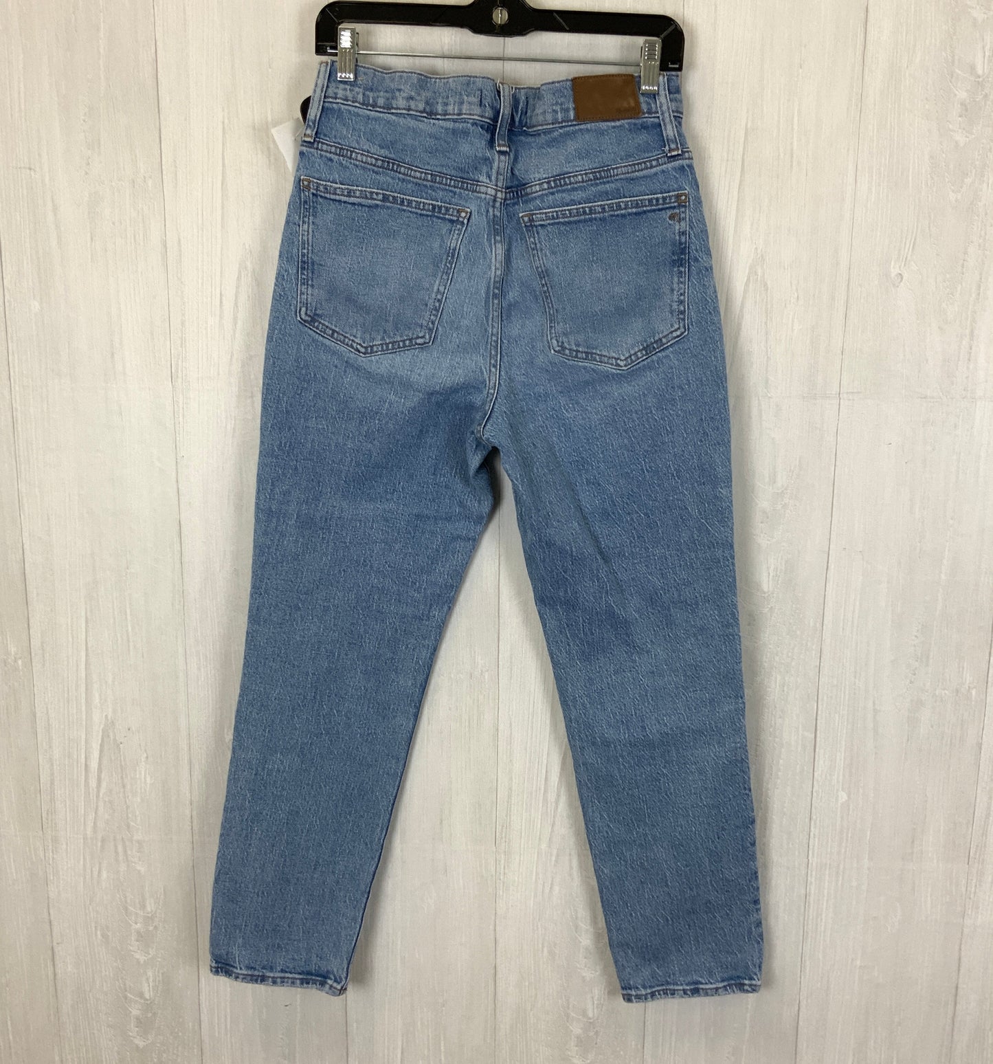 Jeans Straight By Madewell In Blue Denim, Size: 8