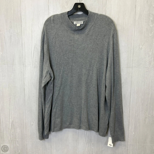 Top Long Sleeve Basic By Coldwater Creek In Grey, Size: 2x