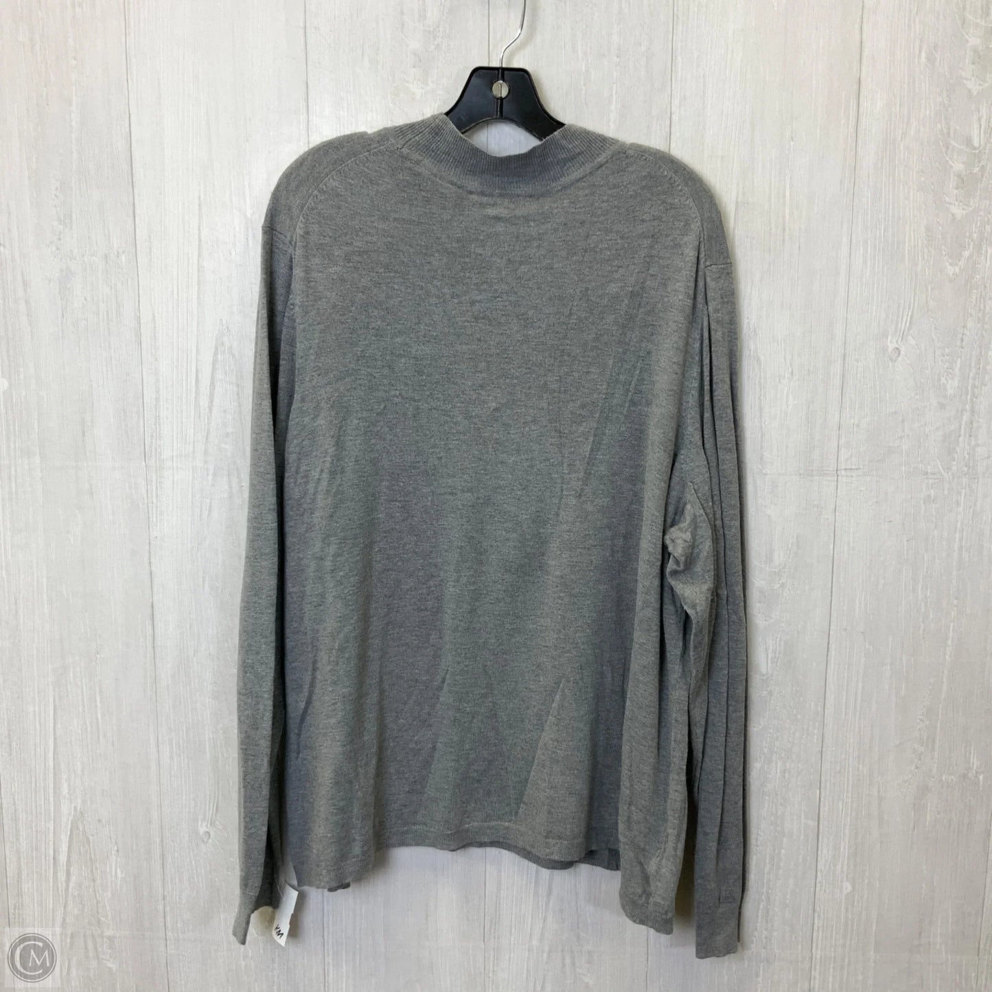 Top Long Sleeve Basic By Coldwater Creek In Grey, Size: 2x