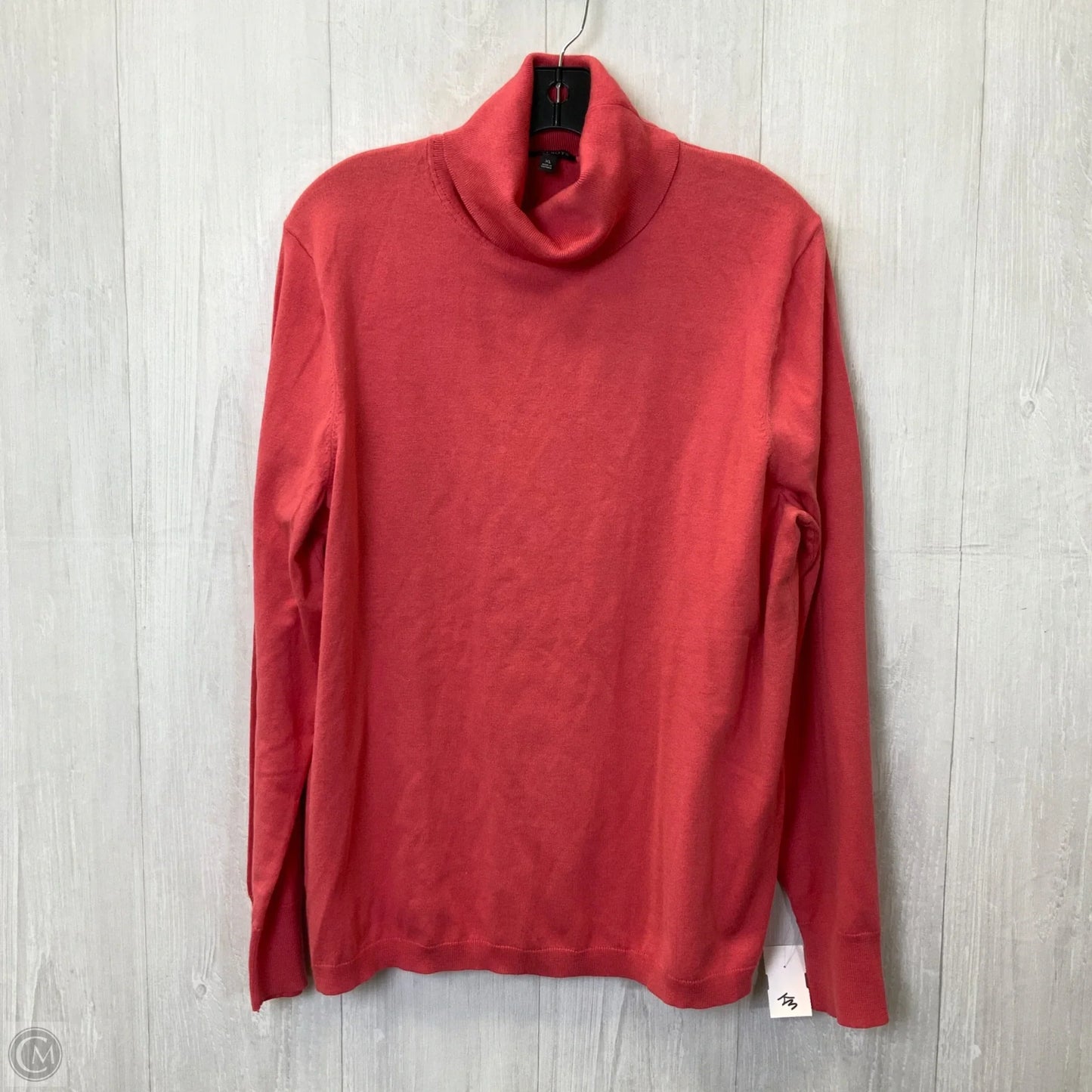 Top Short Sleeve Basic By Talbots In Coral, Size: Xl