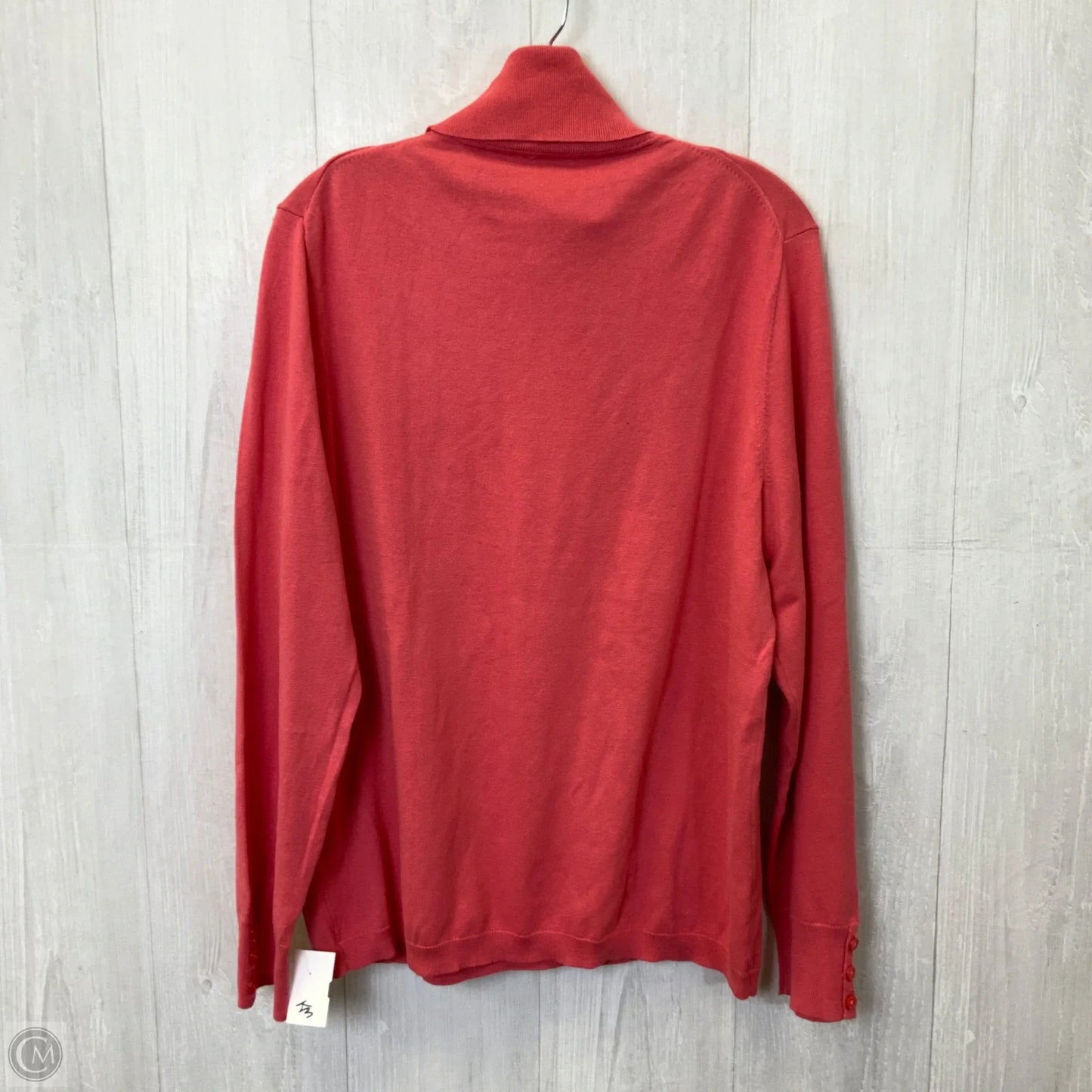 Top Short Sleeve Basic By Talbots In Coral, Size: Xl