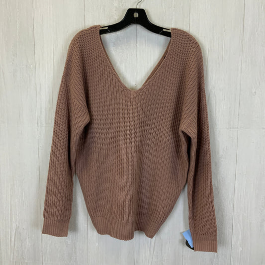 Sweater By Love Tree In Mauve, Size: L