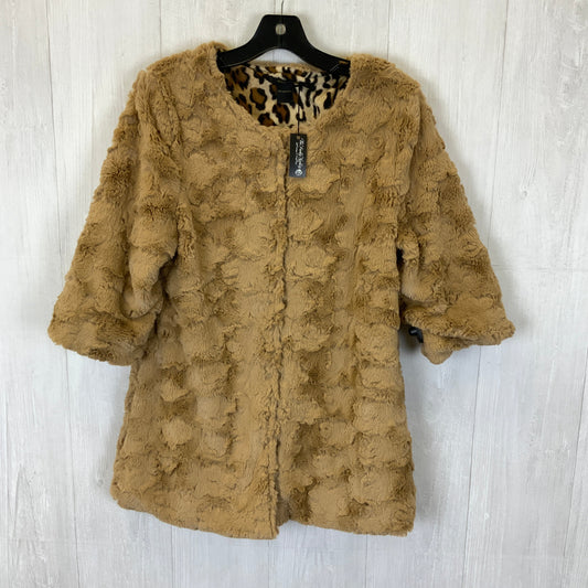 Coat Faux Fur & Sherpa By Clothes Mentor In Tan, Size: S