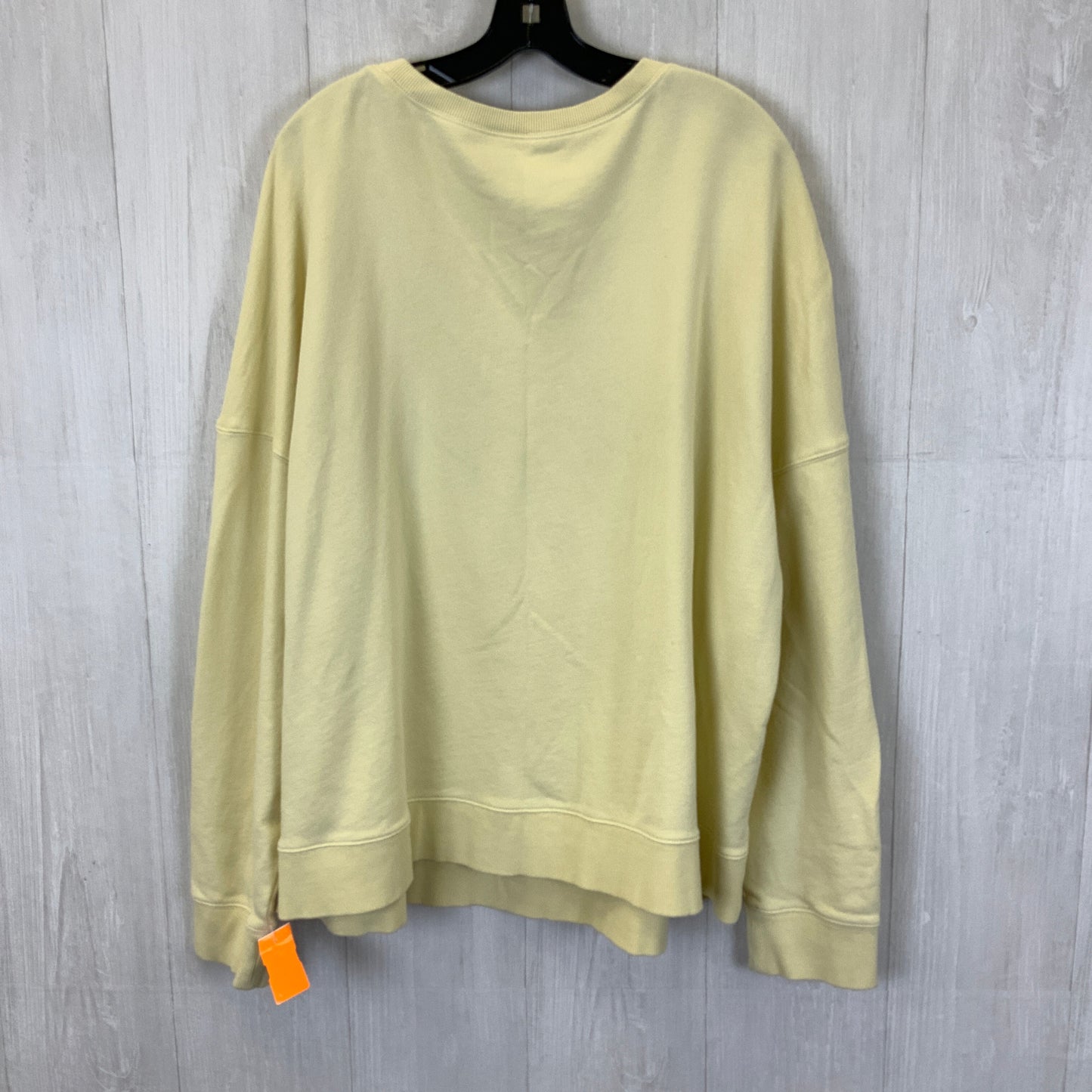 Sweatshirt Crewneck By Fabletics In Yellow, Size: 4x