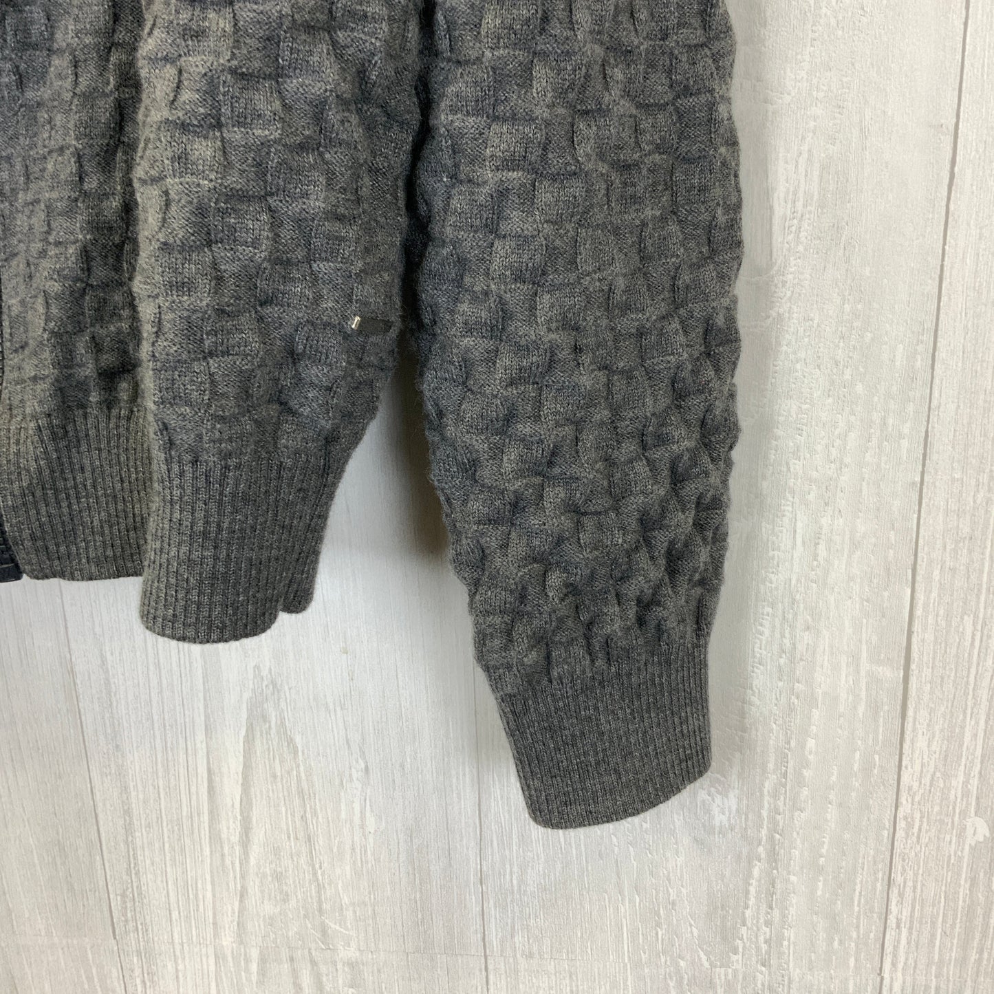 Grey Cardigan Luxury Designer Louis Vuitton, Size L