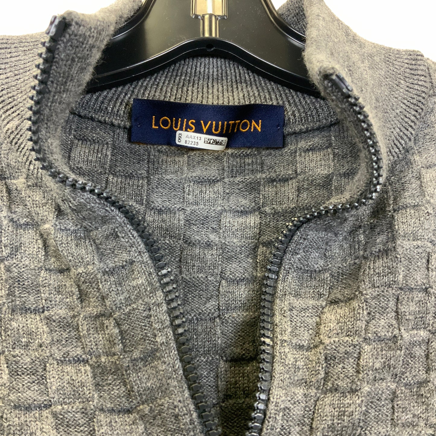 Grey Cardigan Luxury Designer Louis Vuitton, Size L