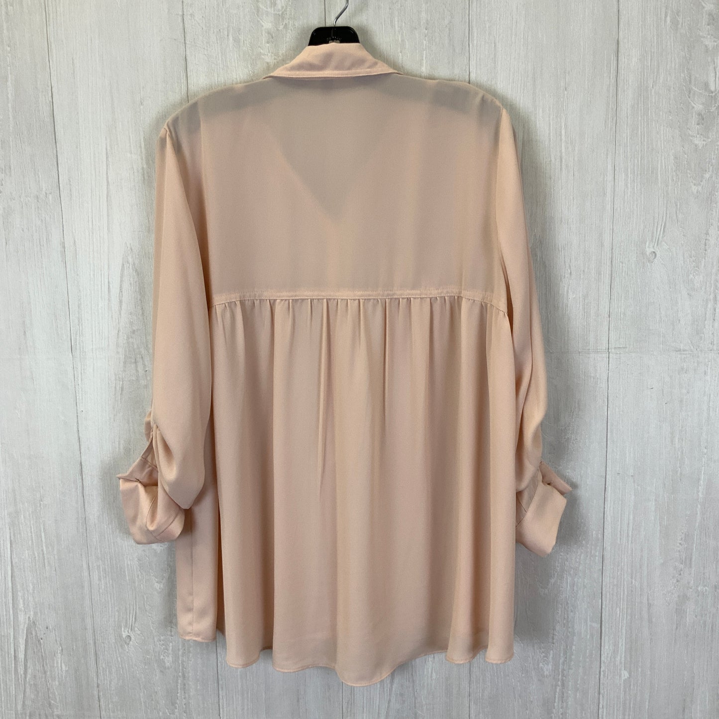 Blouse 3/4 Sleeve By Jones New York In Light Pink, Size: L