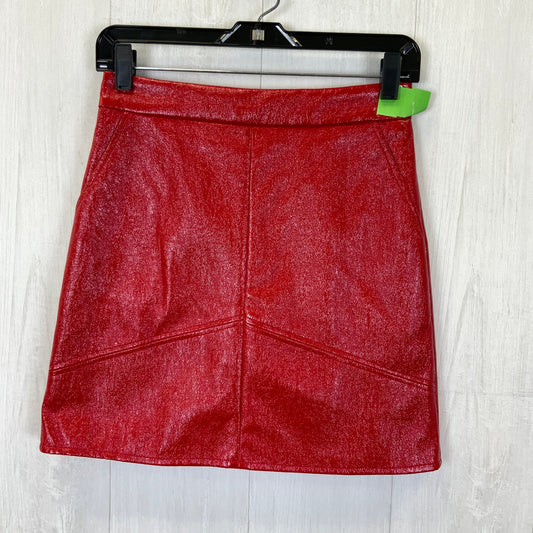 Red Skirt Mini & Short Clothes Mentor, Size S