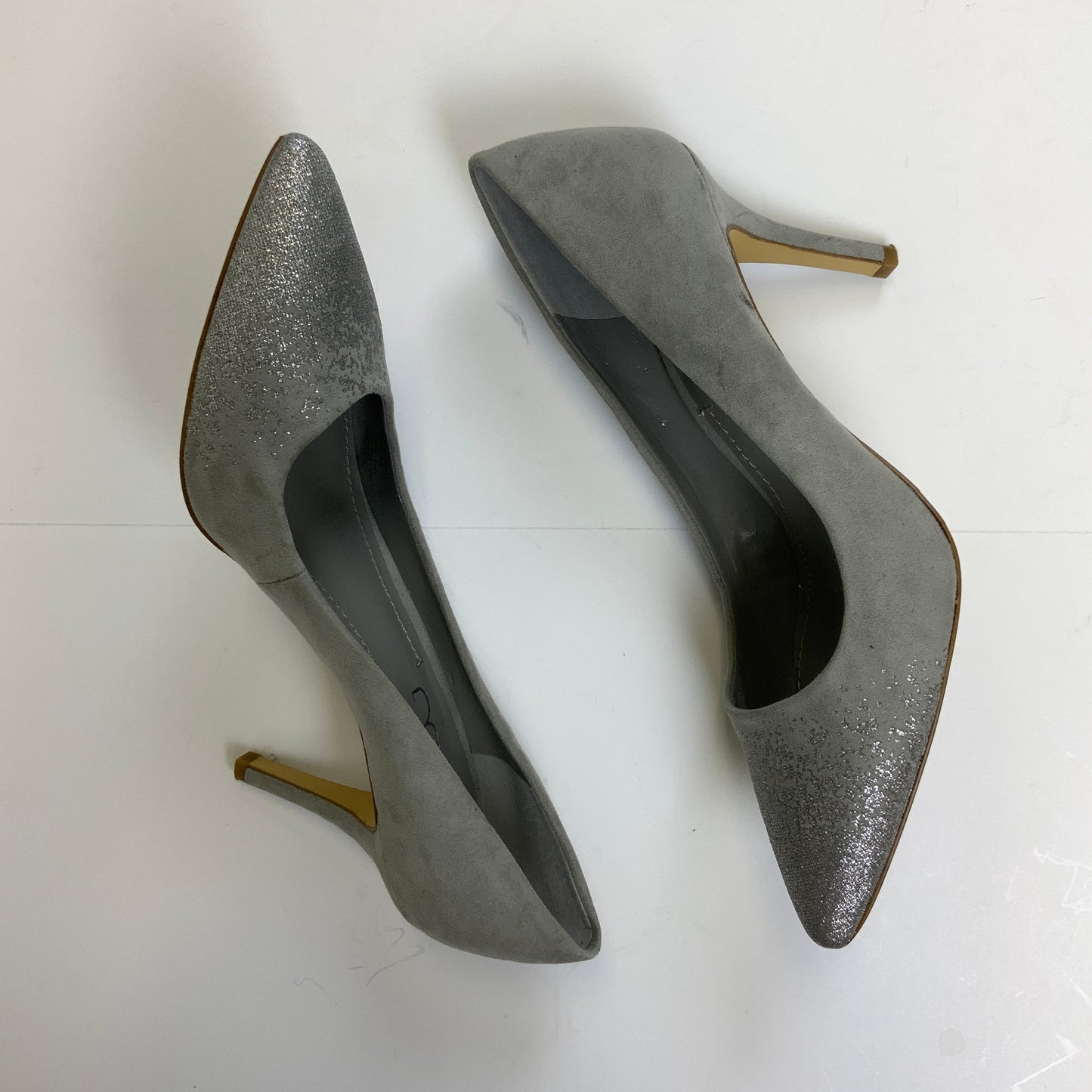 Shoes Heels Stiletto By Bcbg In Grey, Size: 8