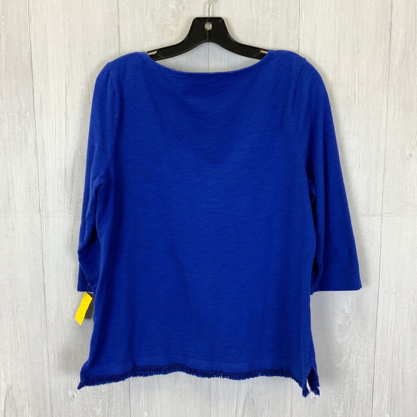 Royal Blue Top 3/4 Sleeve Basic Talbots, Size L