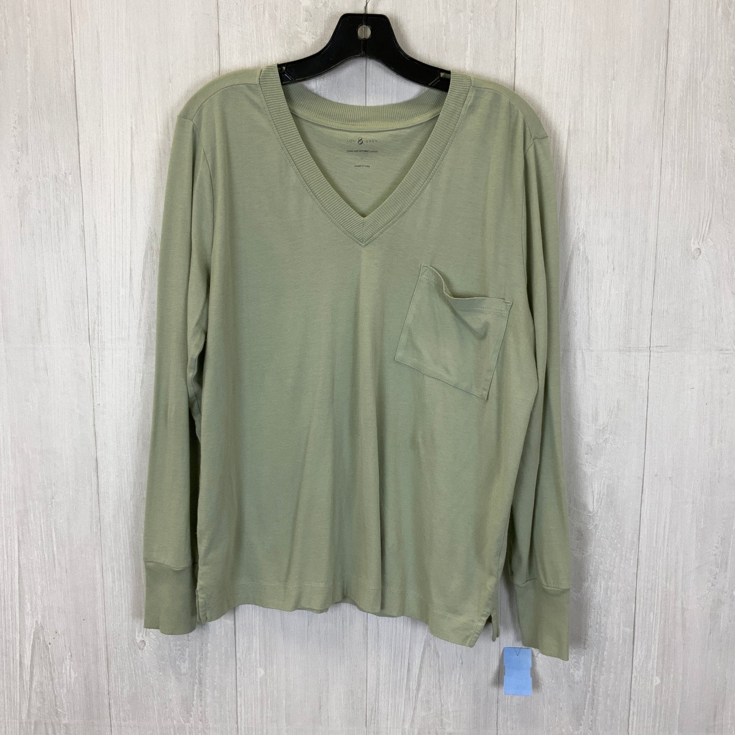 Sage Top Long Sleeve Lou And Grey, Size L