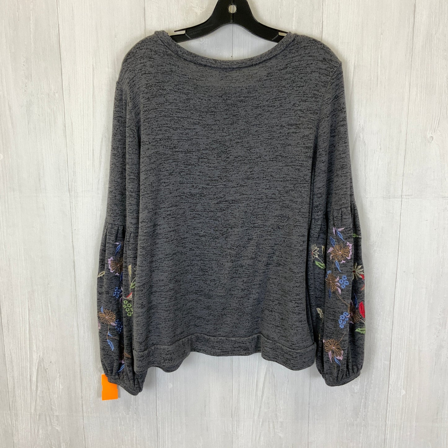 Top Long Sleeve By Time And Tru In Grey, Size: Xl