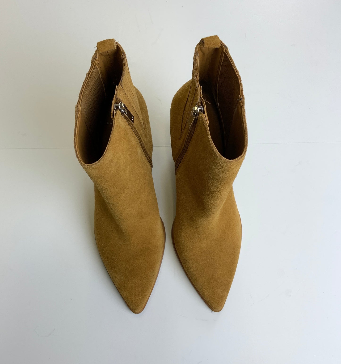 Boots Ankle Heels By Marc Fisher In Camel, Size: 9