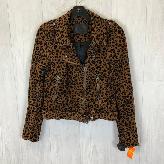 Jacket Moto By Blanknyc In Animal Print Corduroy , Size: M