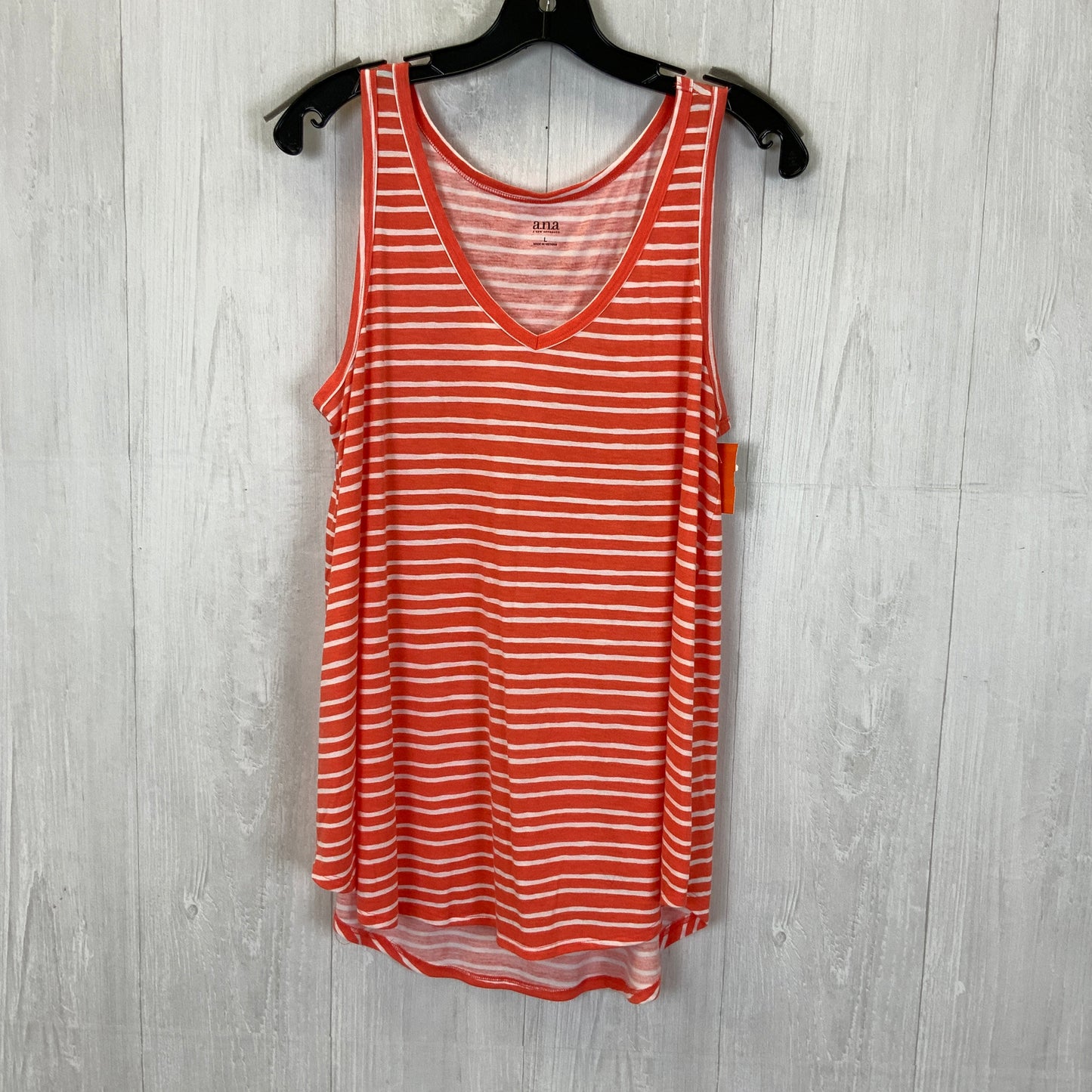 Striped Pattern Tank Top Ana, Size L