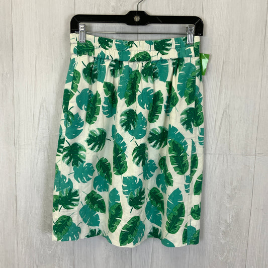 Tropical Print Skirt Midi J. Crew, Size Xs