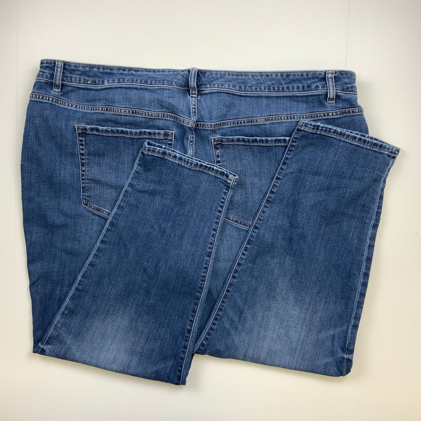 Blue Denim Jeans Straight Lane Bryant, Size 24