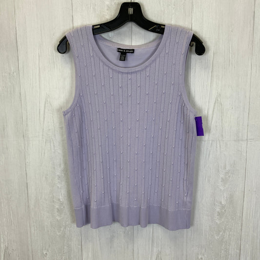 Purple Tank Top Cable And Gauge, Size Xl