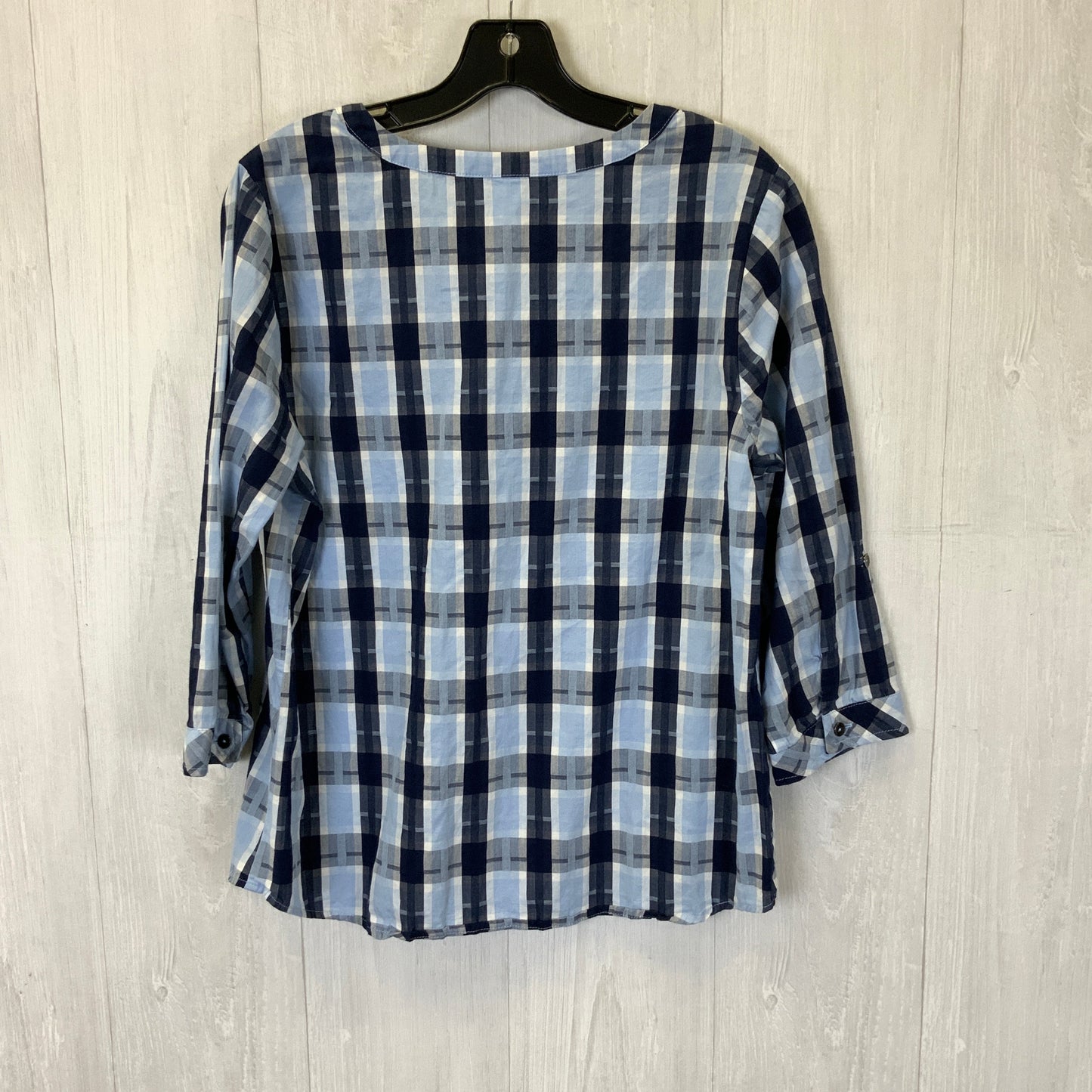 Top Long Sleeve By Christopher And Banks In Blue, Size: M