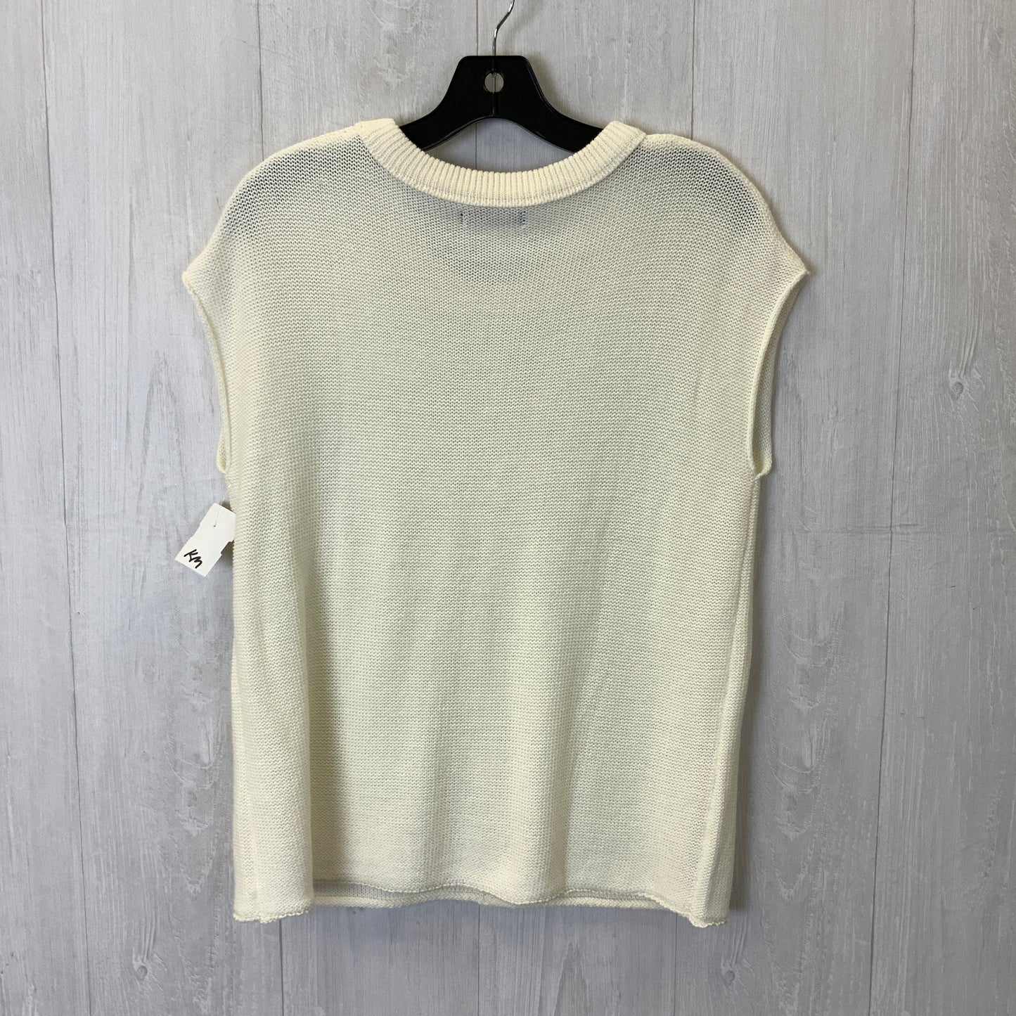 Sweater Short Sleeve By Clothes Mentor In Cream, Size: S