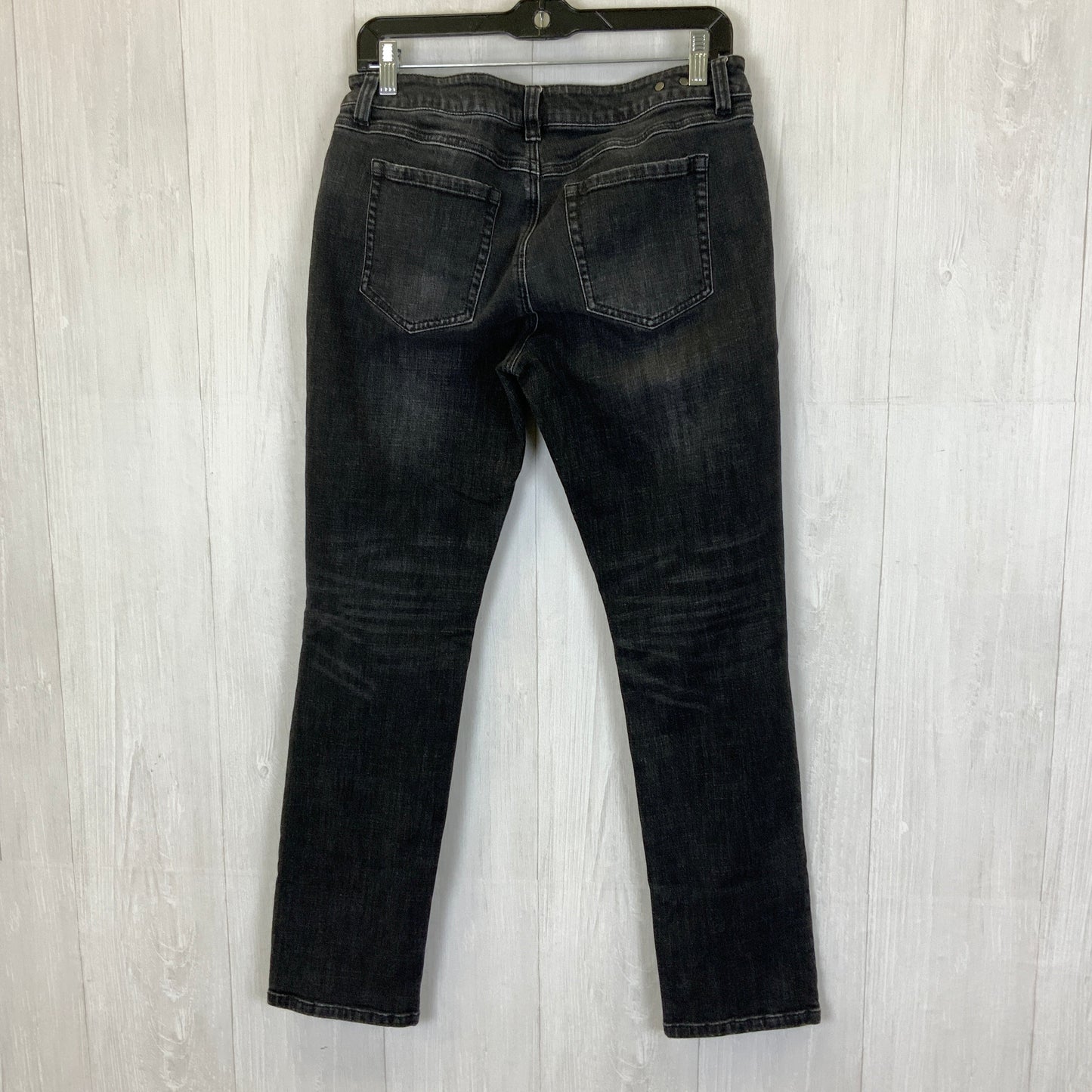 Jeans Boyfriend By Cabi In Black Denim, Size: 8