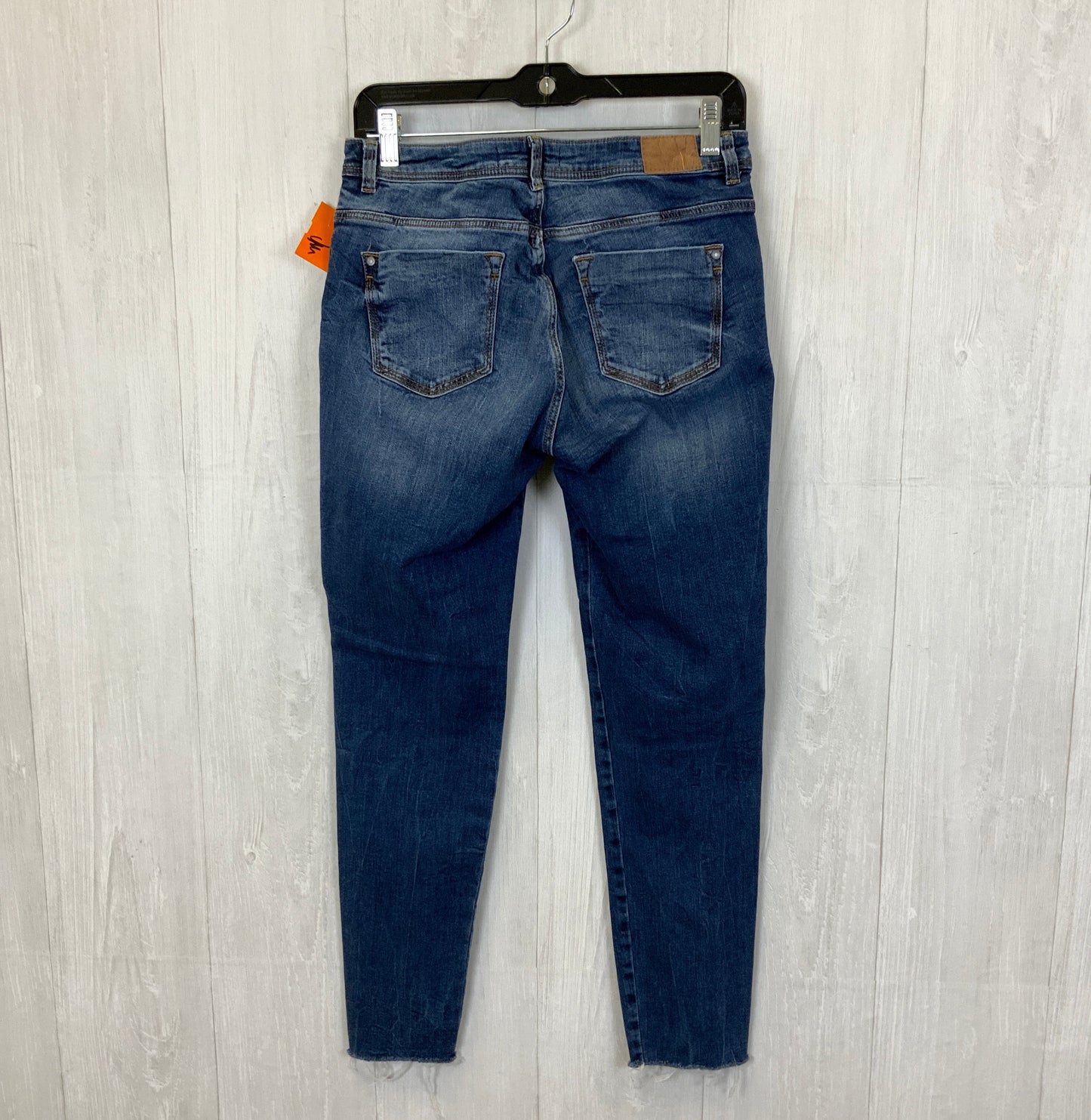 Jeans Skinny By Zara Basic In Blue Denim, Size: 8