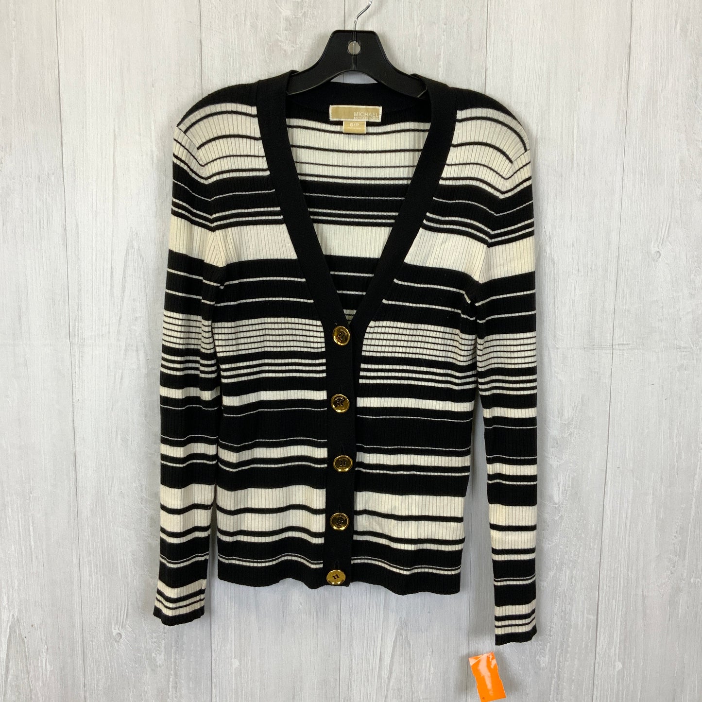 Cardigan By Michael By Michael Kors In Striped Pattern, Size: S