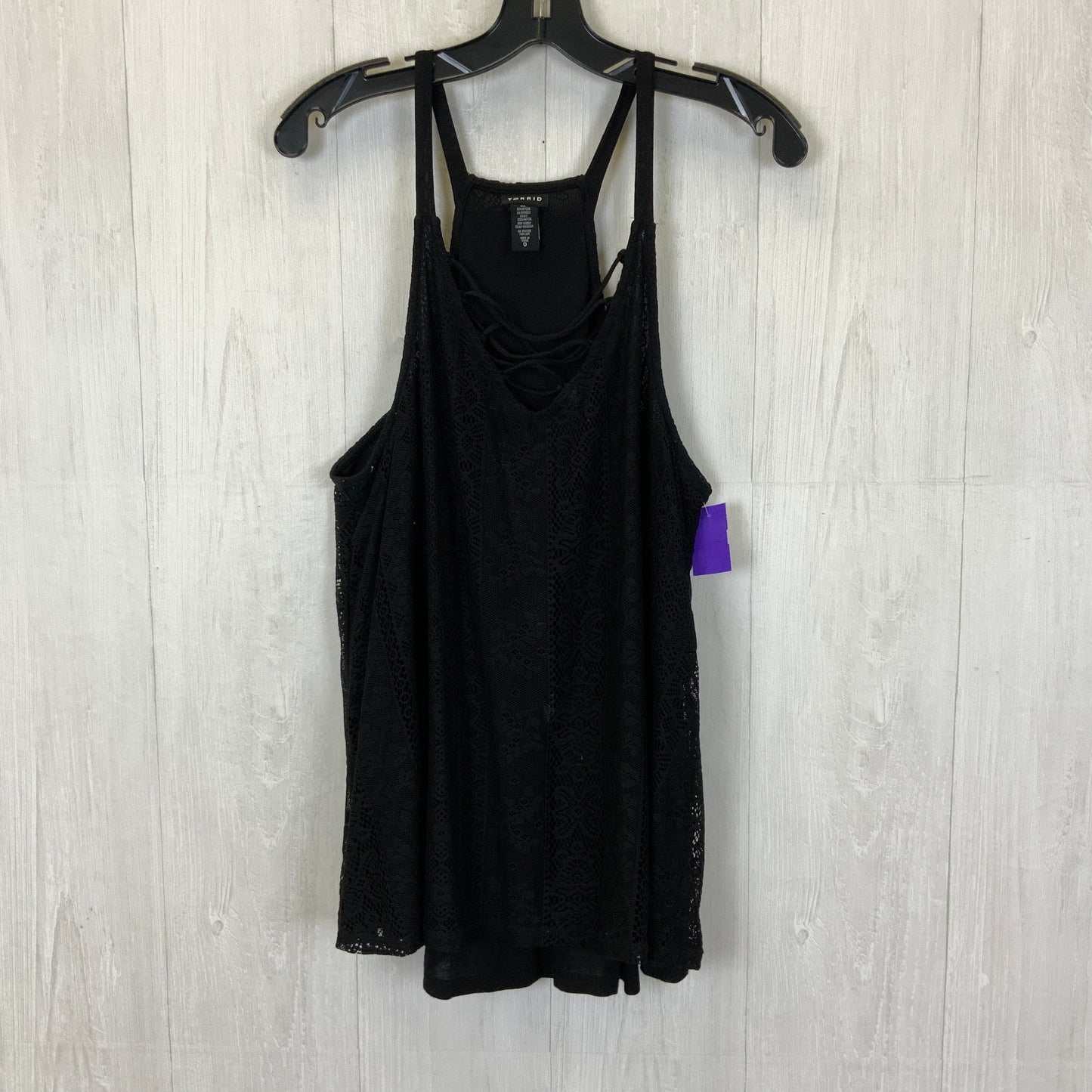 Black Top Short Sleeve Torrid, Size L