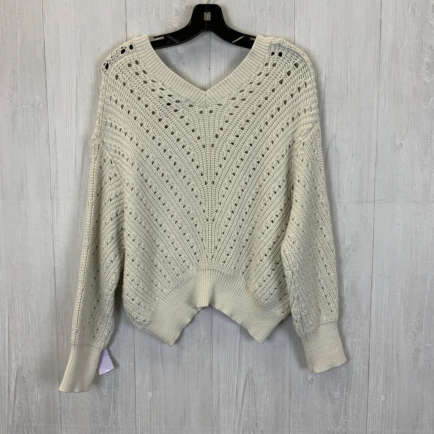 Sweater By Express In White, Size: L