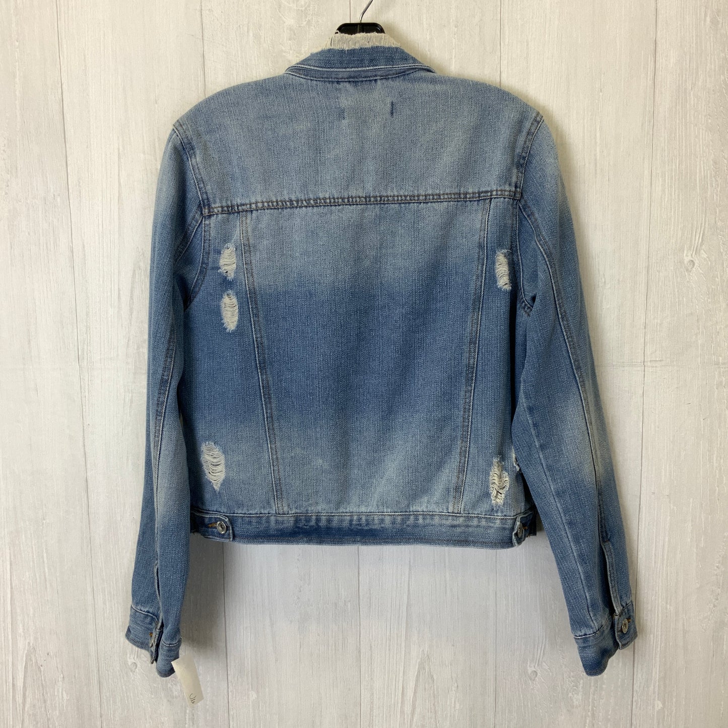 Jacket Denim By Ci Sono In Blue Denim, Size: L