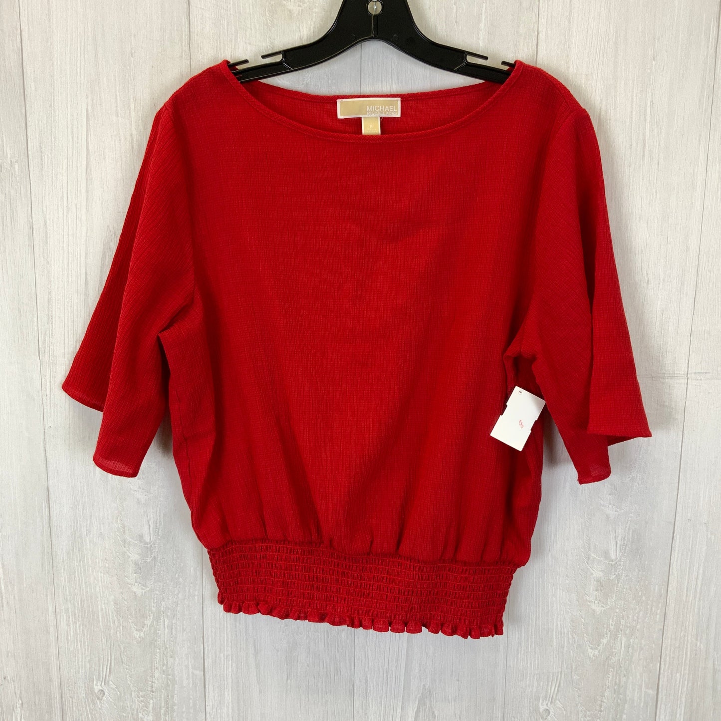 Top Short Sleeve By Michael By Michael Kors In Red, Size: S