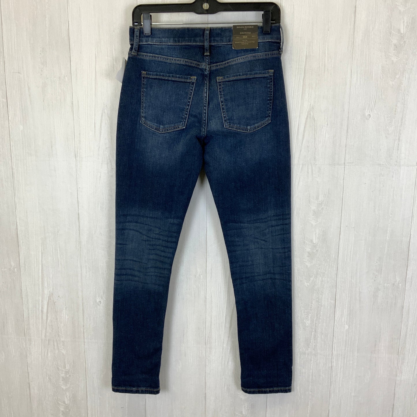 Jeans Skinny By Banana Republic In Blue Denim, Size: 0