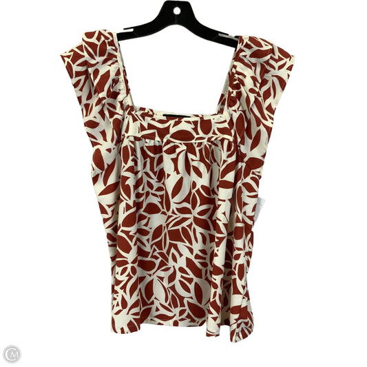 Top Sleeveless By Sanctuary In Red & White, Size: M