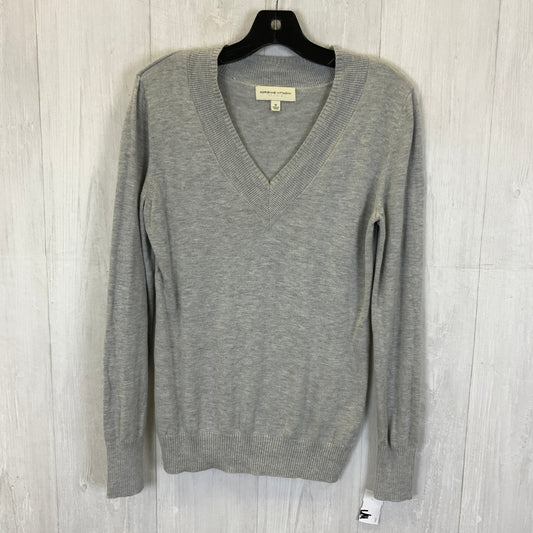 Top Long Sleeve By Adrienne Vittadini In Grey, Size: M