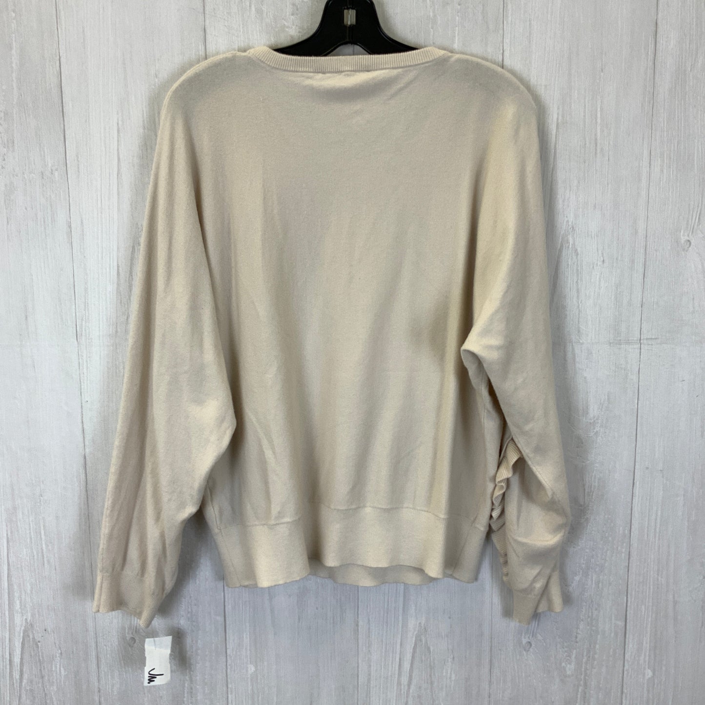 Top Long Sleeve By Philosophy In Cream, Size: Xl