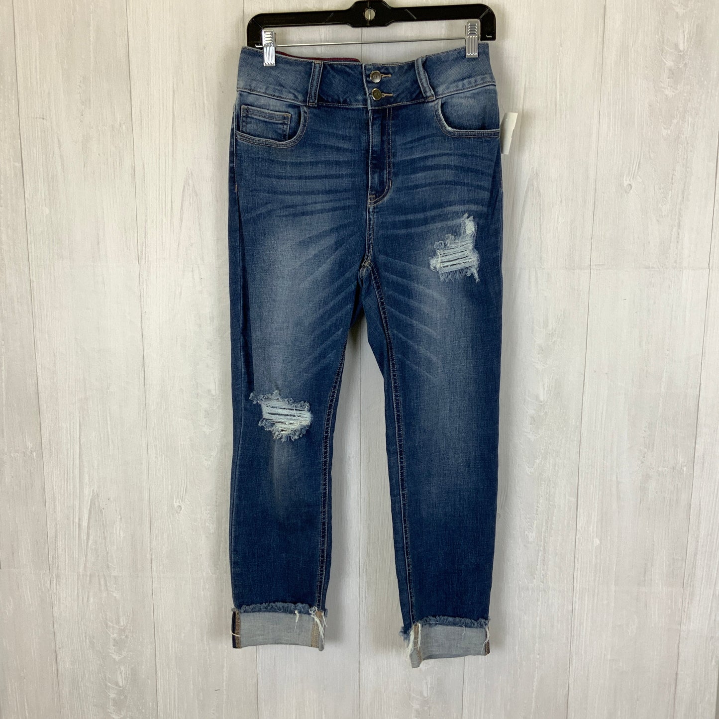 Jeans Cropped By Clothes Mentor In Blue Denim, Size: 13