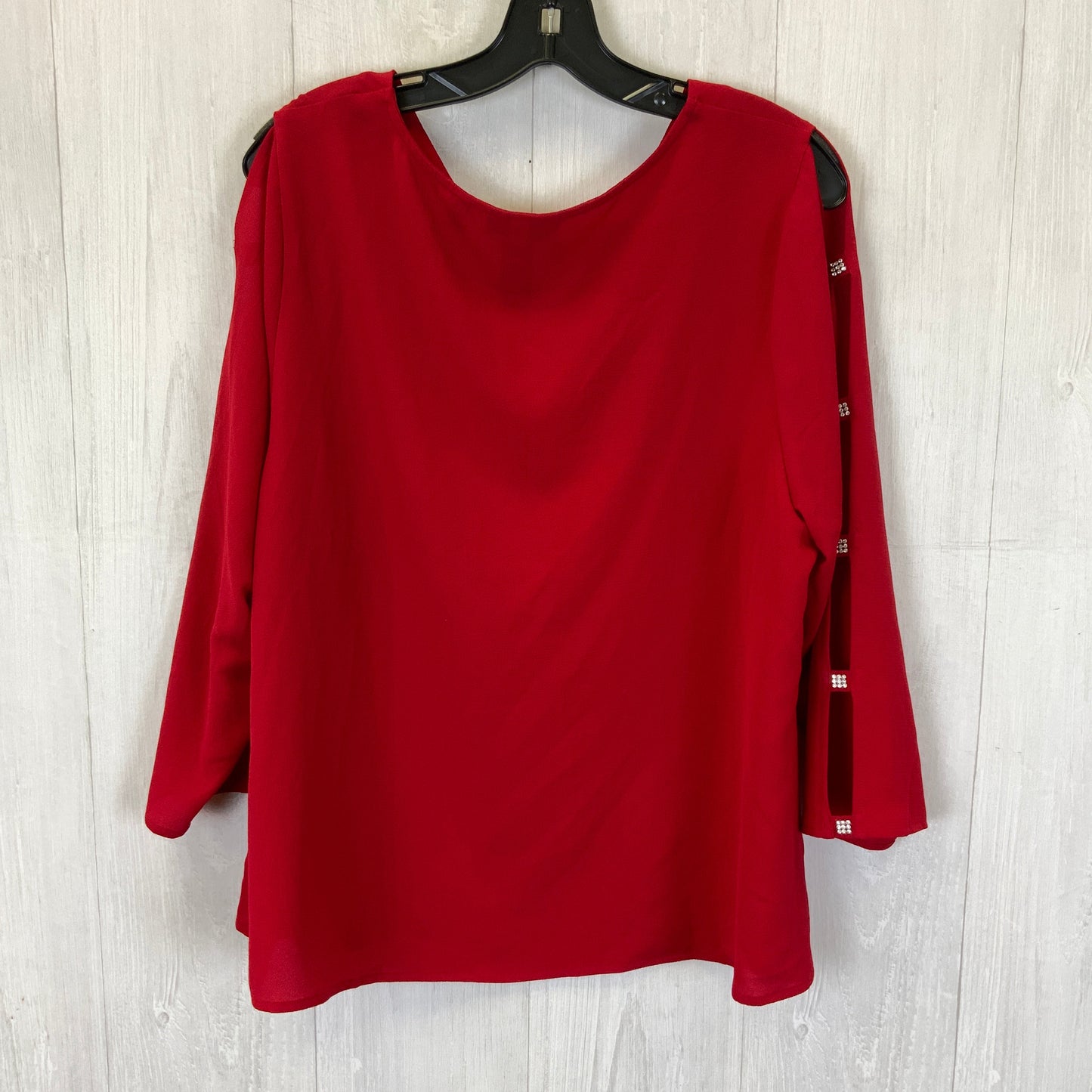 Top Long Sleeve By Catherines In Red, Size: Xl