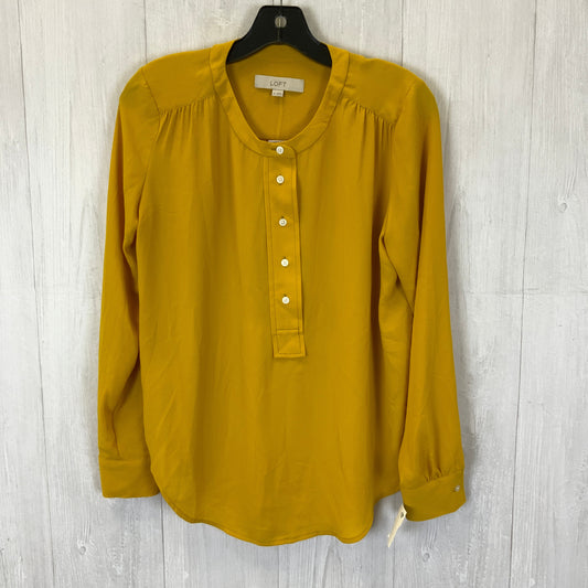 Top Long Sleeve By Loft In Yellow, Size: Xs