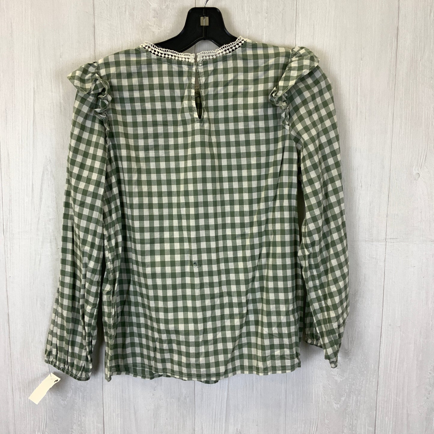 Top Long Sleeve By J. Crew In Green, Size: Xxs