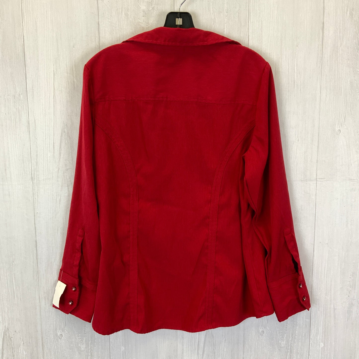 Sweater By Avenue In Red, Size: 1x