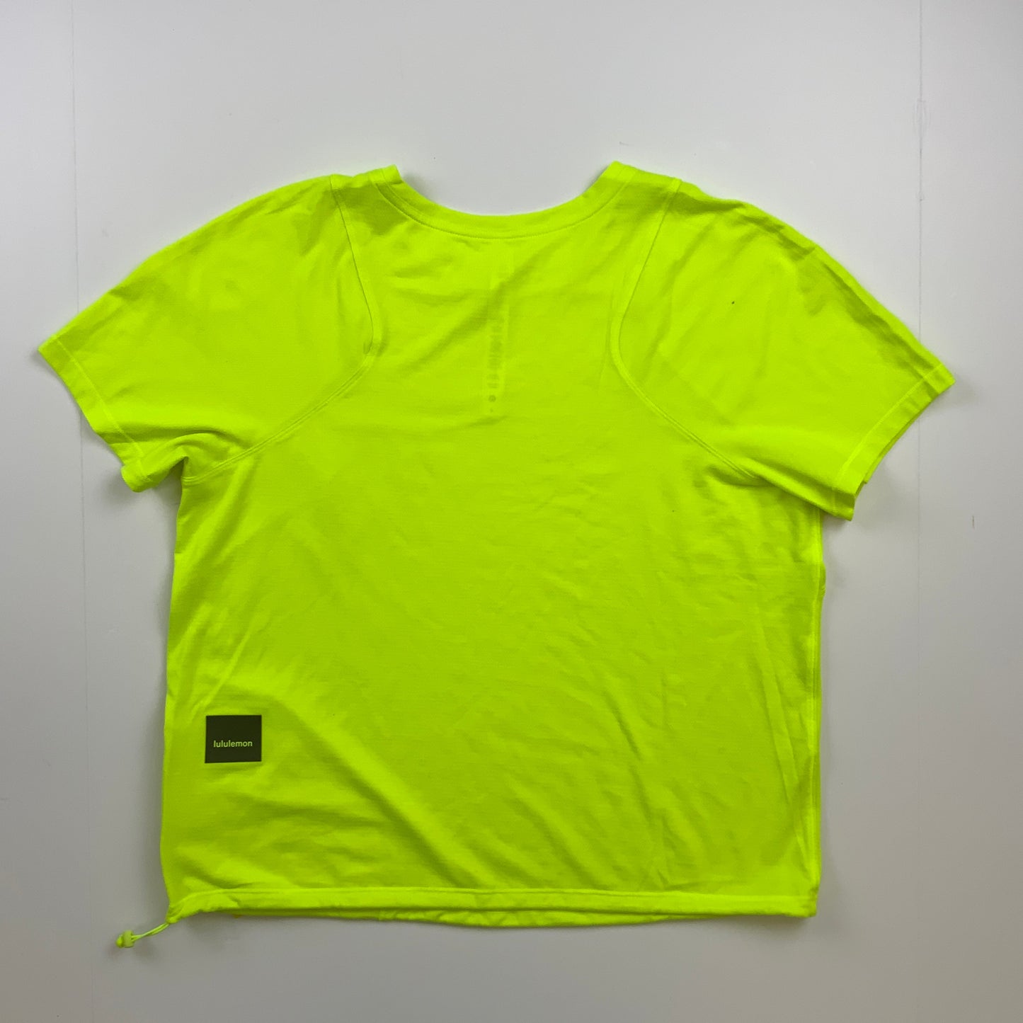 Athletic Top Short Sleeve By Lululemon In Yellow, Size: 8