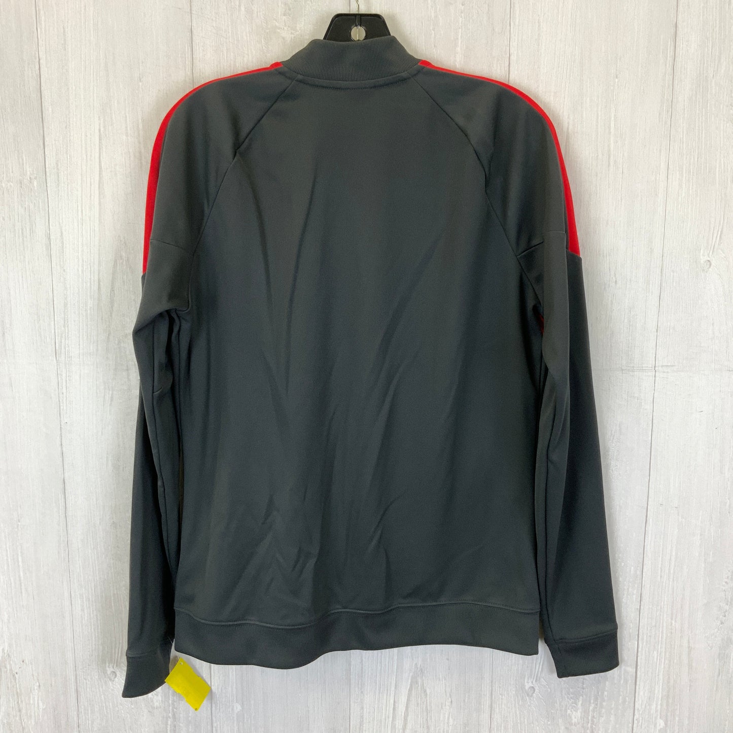 Athletic Jacket By Nike Apparel In Grey & Red, Size: M