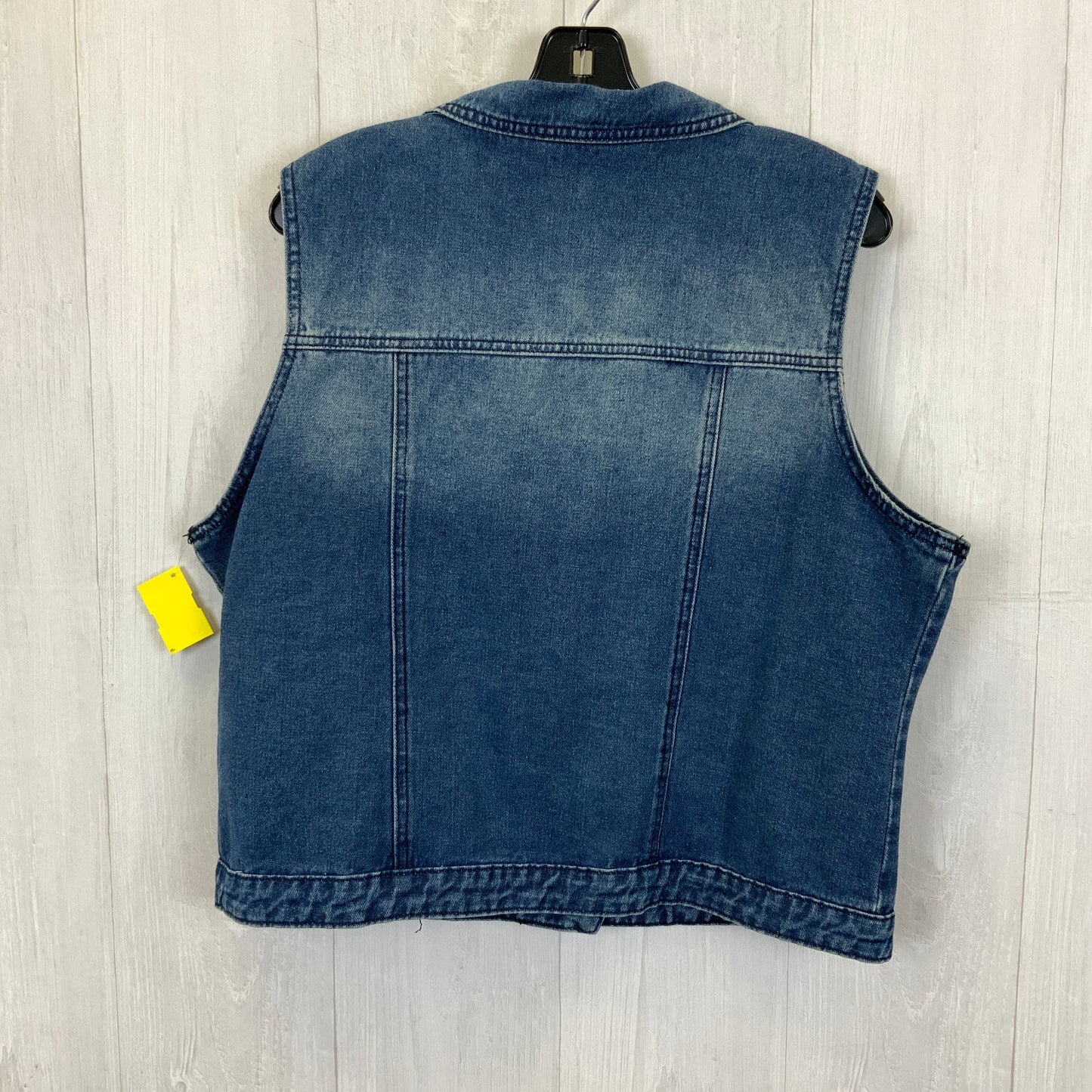 Vest Other By Clothes Mentor In Blue Denim, Size: Xl