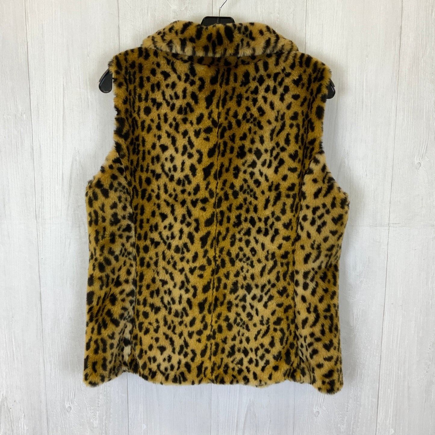 Vest Faux Fur & Sherpa By Calvin Klein In Animal Print, Size: M