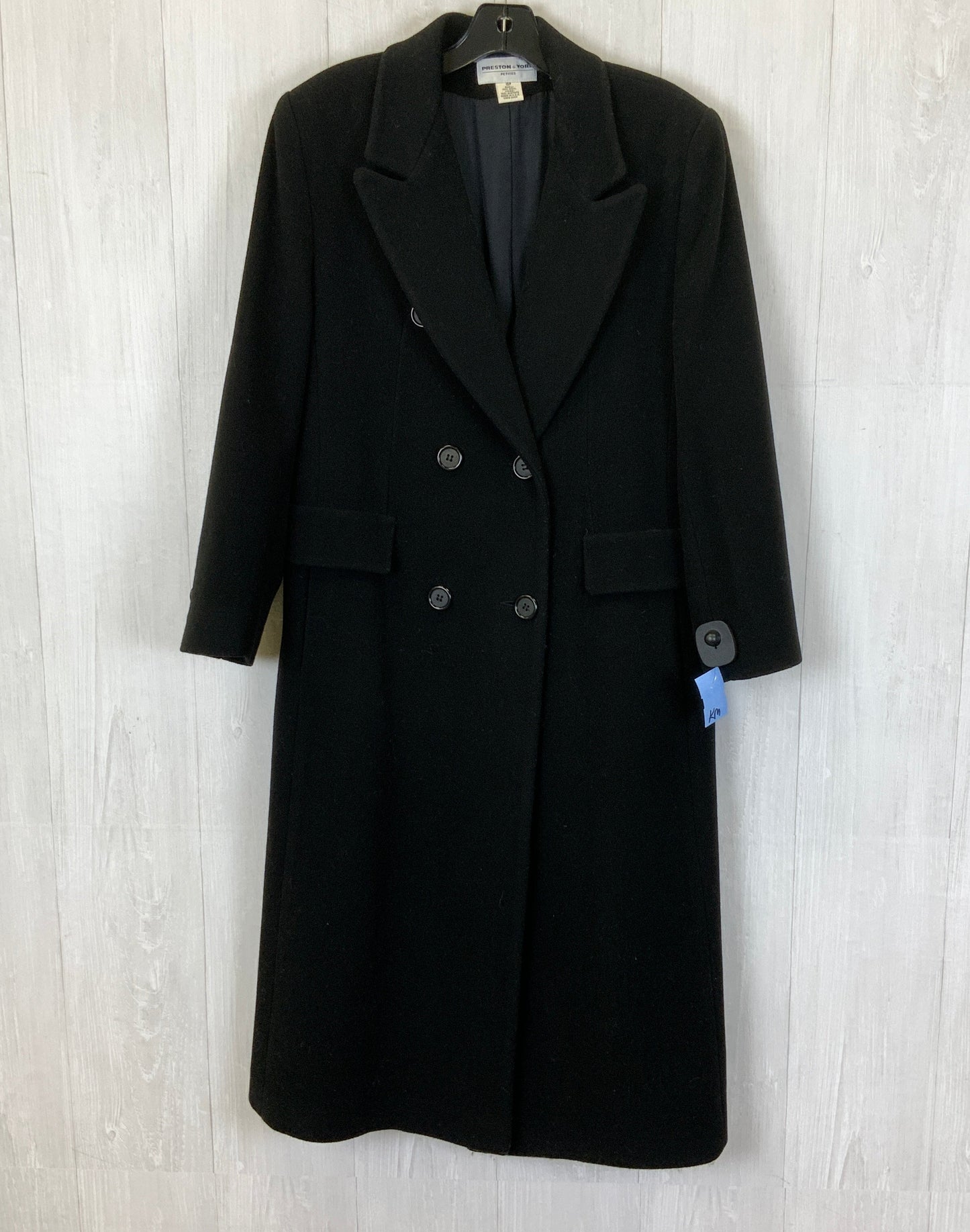 Coat Trench Coat By Preston And New York In Black, Size: Mp