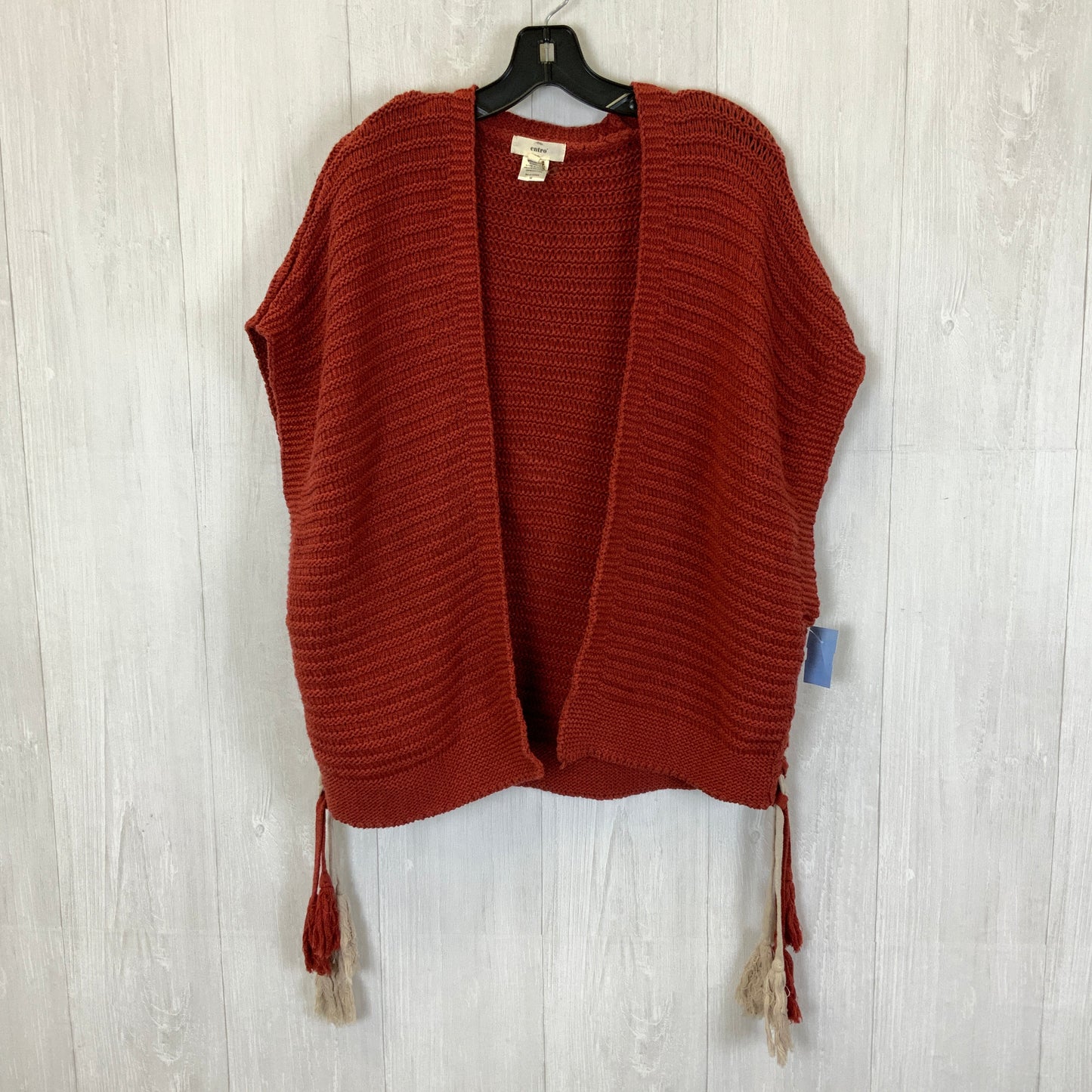 Sweater Cardigan By Entro In Red, Size: M