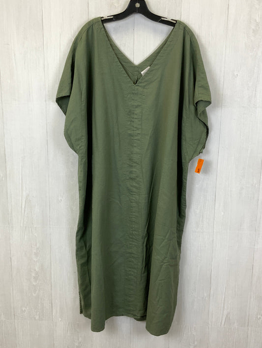 Dress Casual Maxi By Ava & Viv In Green, Size: 3x