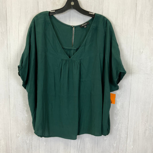 Top Short Sleeve By Madewell In Green, Size: 3x