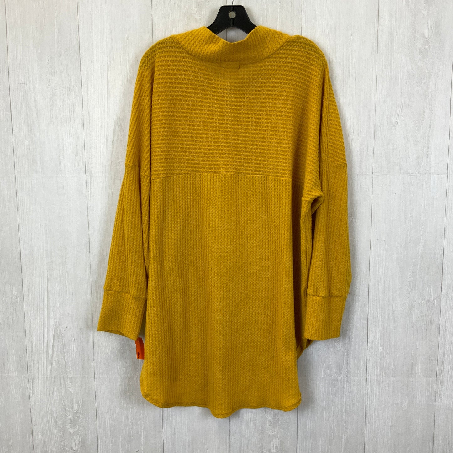 Top Long Sleeve By Caslon In Yellow, Size: 3x