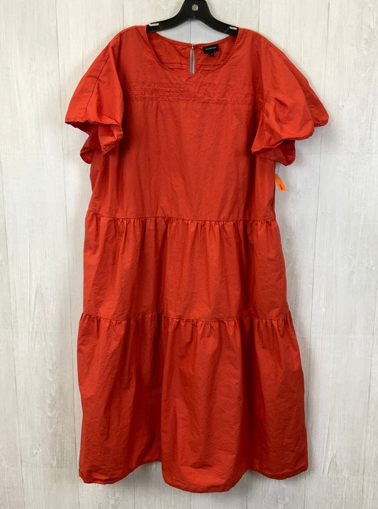 Dress Casual Maxi By Who What Wear In Orange, Size: 3x